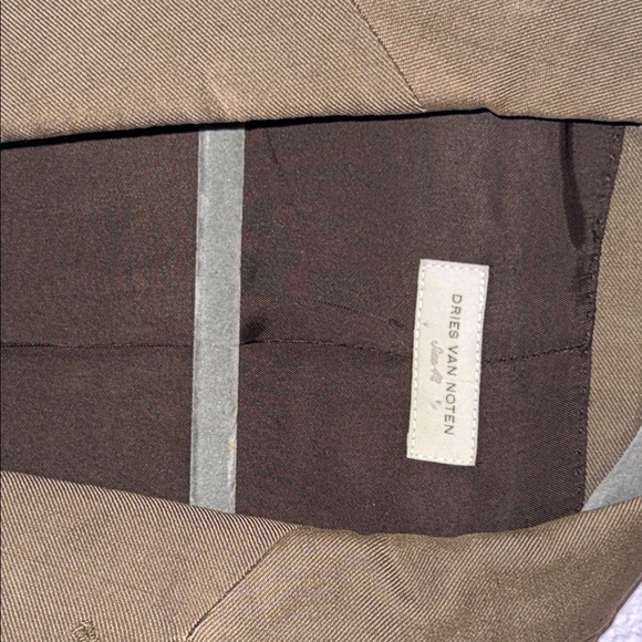 Dries Van Noten Tan Khaki Brown Blazer Sport Coat 40 R - Picture 4 of 13